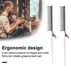 Precision Hair Comb Professional Barber Highlight Dyeing Set with Fine Steel