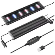 USB Mini Aquarium LED Light, Full Spectrum Aquarium Light with 10-15in