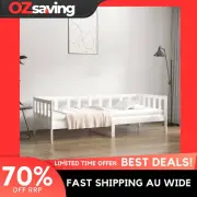 Wooden Day Bed Sofa Bed White Solid Pine 90x190 cm Multipurpose Storage 4645