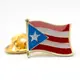 Puerto Rico 波多黎各國旗金屬胸針 國家胸徽 西裝 紀念飾品 紀念胸徽 國旗飾品 選舉