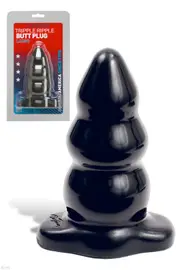 Doc Johnson Triple Ripple 6" Large Butt Plug