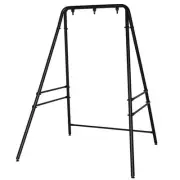 Karl home 5.9 ft. Metal Hammock Stand in Black for Hanging Chair