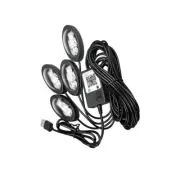 RGB LED Car Ambient Light APP Music Rhythm Starry Sky Lights Foot Lamp Interior (for: Subaru)