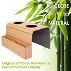Bamboo Sofa Arm Tray Table Rest Protector Drink Holder Side Table Couch Remote