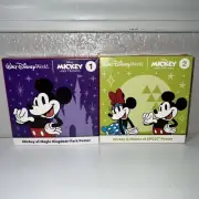 RARE! Mcdonald’s Mickey #1 & Minnie #2 Disney World park Poster Lot