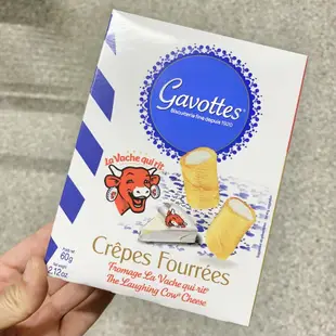 預購🔸Gavottes x快樂牛 crêpes 香濃起司夾心薄脆餅/捲心酥