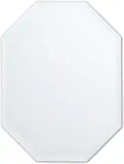 24" X 32" Frameless Octagon Mirror | 1" Beveled Edge | Bathroom Wall Mirror