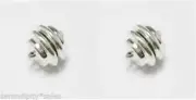 12 SILVER Plated MAGNETIC CLASPS Mag-Lok 11mm x 11mm (7/16") ~ Super Strong