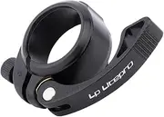 Bike Seat Post Clamp 41MM Bike Seatpost Clamp Saddle Tube Quick Release Aluminum Alloy Folding Bicycle Seat Clamps For 33.9MM Seat Post Seat Clamp(Black)