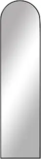 COOPER & CO. HOMEWARES 120cm Cindy Arched Leaning Wall Mirror Black, MRQIN-012-BK