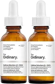 (2 Pack) - 2 Pack of The Ordinary Caffeine Solution 5% + EGCG (30ml): Reduces Appearance of Eye Contour Pigmentation and Puffiness