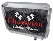 RC 2 Row 1" Tubes Radiator W/ 12" Fans for 1981 - 1990 Toyota Land Cruiser FJ65 (for: Toyota)