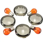Motorcycle Turn Signals Light Bulbs former Amber Lens For Harley Davidson Sportster Softail Dyn