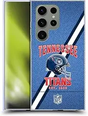 Head Case Designs Officially Licensed NFL Football Stripes Tennessee Titans Logo Art Soft Gel Case Compatible with Samsung Galaxy S24 Ultra 5G