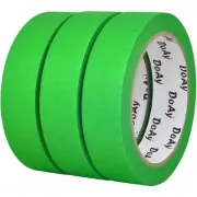 3 Pack Painters Tape - Masking Tape 1 Inch Wide - Multi-Surface, Smart Green