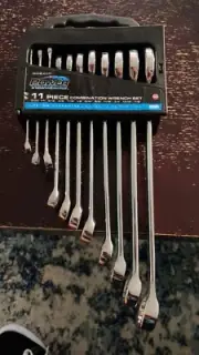 Power Torque 11 Piece Combination Wrench Set SAE, GM6400, #4005 K3