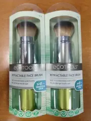 2 Pack: Ecotools Retractable Face Kabuki Powder Brush NEW (1214-R3P7)