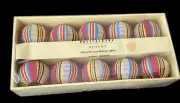Pottery barn outlet round striped string lights indoor outdoor brand new￼