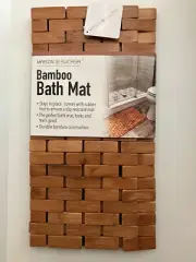 Maison Sucasa Bamboo Bath Mat New