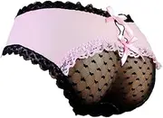 [aishani] SISSY pouch panties men's hipster panty lace bikini briefs lingerie underwear for men - HW