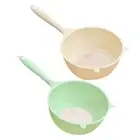 Rice Strainer and Kitchen Colander Set Fruit Vegetable Drain Strainer Organizer