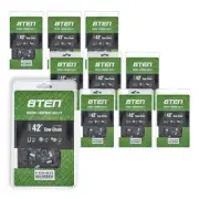 8TEN Full Chisel Chainsaw Chain 42 Inch .063 .404 123DL 10 Pack