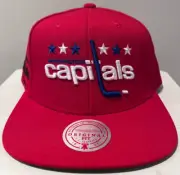 Washington Capitals Mitchell and Ness SnapBack Hat Red