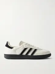 [adidas Originals] adidas Originals - Samba Og Suede-trimmed Calf Hair Sneakers - Off-white - UK 9 UK 9 Off-white