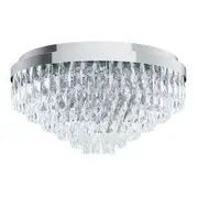 Eglo Valparaiso 11 Light Crystal Close To Ceiling Light
