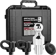 60692 - Puck System Gooseneck Hitch Ball Kit with Box, 2-5/16”, 38,000 lbs GTW. Compatible with Ford F250, F350, F450, Chevrolet Silverado 2500, 3500 HD, GMC Sierra 2500, 3500 HD, and Titan XD