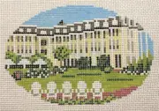 Needlepoint Handpainted Christmas Needle Crossings Congress Hall NJ