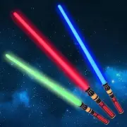 3-Pack Light up Saber, Light Swords with FX Sound and Realistic Handle, Expan...