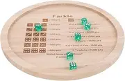 CLISPEED 1 Set Wooden Dice Tray for Family Gatherings Essential Household Dice Tray for Fun Game Stylish Design for Farkle and Board Games
