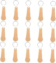 [COOPHYA] Key Fob for Car Coins Storage Cart Tey Token Pendants Bathroom Tey Utility Folding Tey ing Cart with Wheels Snack Organiser Key Chain Rings Bamboo