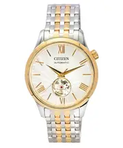 Citizen Two Tone Stainless Steel Open Heart Dial Automatic NH9136-88A Mens Watch