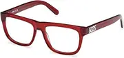 [GCDS] GD5043 066 Shiny Dark Red 53/16/145 Unisex Glasses, 066 Shiny Dark Red, 53/16/145