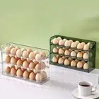 Egg Storage Box Automatic Turning Preservation Box For Fridge Side Door