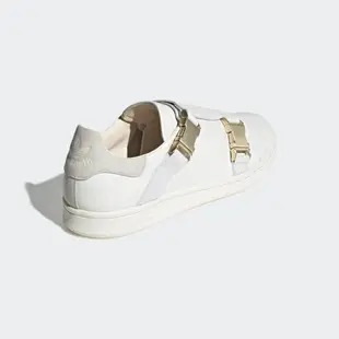 "STAN SMITH BUCKLE SHOES " Adidas Originals 全新 Stan Smith 白色 金色金屬扣帶 運動鞋 休閒鞋 EE4889