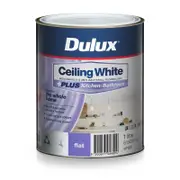 Dulux White Ceiling +PLUS Kitchen And Bathroom Paint - 1L