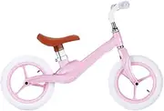 Balance Bike Tricycle Trike Children's Balance Bicycle, Ultra-Light Children's Outdoor Slide Baby Double-Wheel Bicycle-Free Magnesium Alloy Frame, 2-6 Years Old, 4 Colors (Color : Pink)