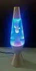 LAVA LAMP SILVER BASE 37CM BLUE LIQUID/BLUE LAVA