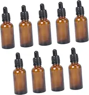 Healeved Refillable Amber Bottles with Dropper Essential Oil Perfume Aromatherapy DIY Supplies Travel Friendly for Blending and Gifting