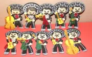 3D MARIACHI GLITTER BIRTHDAY PARTY SUPPLY DECORATION FOAM FOMI FIGURES 10 PC MEN