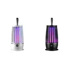 AU Bug Zapper Trap Lamp USB Rechargeable Indoor Electric Bug Zapper (White)