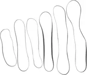 OSALADI 6pcs Belt Assortment for Turntables Flexible Phonograph Drive Belt Replacement for Vinyl Record Players Recorders and Tape Machines Smooth for Optimal Sound Quality