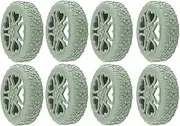 [Generic] Silicone Suitcase Wheel Covers - 60g Portable Luggage Wheeel Protector | Suitcase Wheels Protector | 8X Luggage & Travel Gear, Roller Protective Case Flower Texture, Luggage Accessories