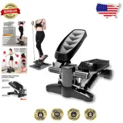 Ergonomic Mini Stepper with Resistance Bands - Perfect for Home Office Workouts