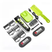 Exclusive Wireless Charging Barber Professional Men's Barber Tool Type-C Interface with Base Electric Clipper (Green)