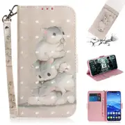 Light Spot Decor Patterned Wallet Stand Pu Leather Phone Shell For Huawei Mate 20 Lite