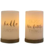 Studio Mercantile 2-Pc. Led Flameless Candle Set with Timer